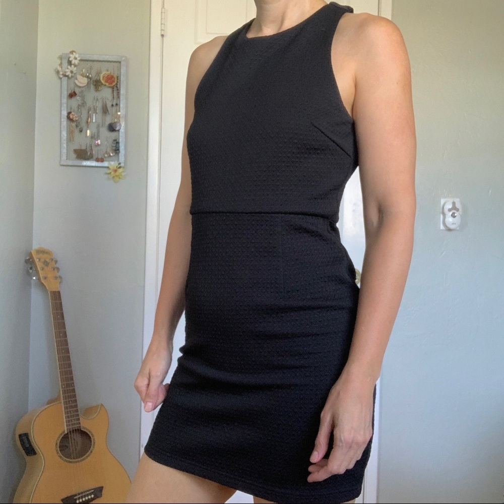 3/$20 Miss Love black racerback mini dress size small
